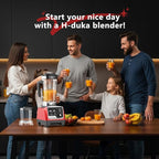 1800W Blender for Smoothies, 70oz Pitcher & 20oz Grinder, 28000 RPM High Speed Countertop Blender for Kitchen for Ice Crushing, Frozen Fruits & Nut Butter, 1-5 Min Timer, Multiple Speeds