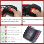 Cordless Electric Fillet Knife - 8-Inch Serrated Stainless Steel Blades with Non-Stick Coating, Ergonomic Non-Slip Handle, Cooling Vent, and Portable Carry Bag – Rechargeable Electric Knife for Effortless Fishing Filleting (8in-Blade Set)