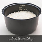 Tiger JAZ-A18U-LF 10 Cup Capacity White Rice Cooker with Non-Stick Inner Pot, Retractable Power Cord, and Keep Warm up to 12 hours (Flower)