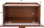 ETMI Vintage Bread Box for Kitchen Countertop - Retro Brown Bread Storage Box Breadbox