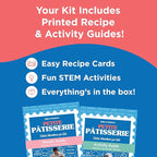 BāKIT Box Gluten-Free Macaron Baking Kit for Kids – Make Rosette French Macarons with Chocolate Buttercream – DIY Gluten-Free Dessert Kit with Pre-Measured Ingredients – STEM Activity for Girls & Boys