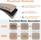 Findosom Dish Drying Mat, 12"x 20" Super Absorbent & Hide Stain Coffee Mat, Cuttable Drying Mat for Kitchen Counter, Coffee Bar Accessories, Under Dish Rack, Coffee Maker, Espresso Machine, Linen