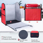 BAGSPRITE Full Open Stand Mixer Cover with Slider Base Compatible with KitchenAid 6-8 Qt Bowl-Lift Mixers – Dustproof Quilted Kitchen Aid Mixer Cover with Pockets for Accessories & Attachments