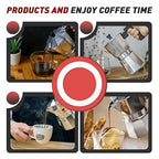 6 Pcs Gasket Seal Rings for Bialetti Moka Express Dama 6 Cups - Spare Food Grade Silicone Sealing Rings for Aluminium Stovetop Coffee Maker Pots (Better Than Rubber)