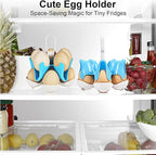 Asltw Dolphin Boiled Egg Holder – 3-in-1 Cooker, Server & Fridge Tray for Soft/Hard Eggs, BPA-Free, Cute Kitchen Gift for Kids & Families (Blue+White)