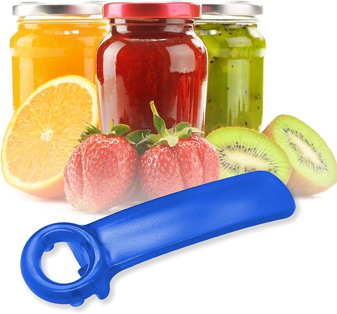 1 Pack Blue Jar-key Jar Opener The Original Easy Use by Anyone (Transparent)