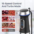 Ganiza Immersion Blender Handheld Corded 8 in 1 Hand Blender Max 1000W 16 Speed Mode Stick Emulsifier with 800ml Mixing Beaker, 600ml Chopper, Whisk, Frother, Potato Masher and Portable Bottle