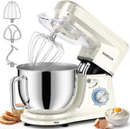Dough Mixer 8.45 QT Electric Mixer - 660W 6 Speed Large Capacity Kitchen Stand Mixer with Whisk Dough Hook Mixing Beater Household Food Mixer for Baking Cakes Cookie Bread Salad