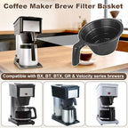 Coffee Brew Funnel Basket Replacement for Bunn 38766.0002 Filter Holders BX, BT, BTX, GR & Velocity Series Brewers Coffee Maker Brew Filter Basket