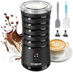 Electric Milk Frother, Paris Rhône 4-in-1 Milk Steamer and Frother, Hot & Cold Foam Milk Warmer with Temperature Control, Auto Shut-Off Frothers for Coffee, Latte,Macchiato, Cappuccino