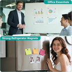 Tiergrade Metallic Magnets, Refrigerator Magnets, 20 Pack Silver Magnetic Push Pins, Strong Fridge Magnets, Multi-use Whiteboard Magnets Perfect for Kitchen Office Classroom