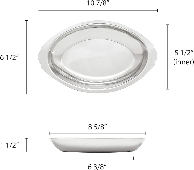 Thunder Group Oval Au Gratin Dish, 20-Ounce
