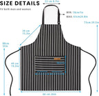 BeLuyi 2 Pack Adjustable Bib Apron with 2 Pockets Chef Cooking Kitchen Restaurant Aprons for Women Men