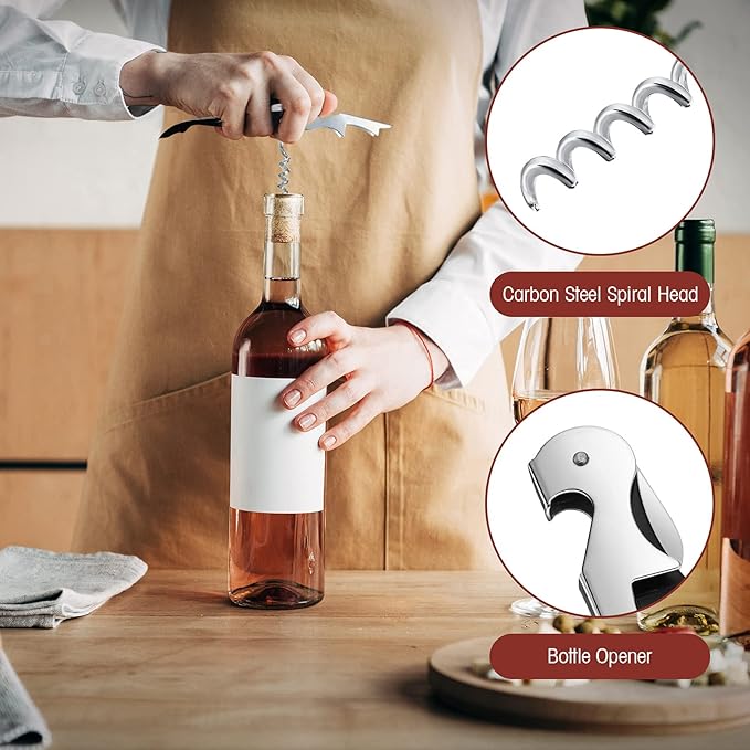 Wine Keys Opener Travel Corkscrew Wine bottle Opener Waiter Beer Bartender for Home Office Kitchen Restaurant Bar Applications(Black,24 Pieces)