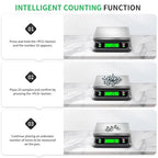 Large Digital Kitchen Scale 88lbs/40kg with 6 Unit Stainless Stee Food Scales with Tare and PCS Funtion LCD Display for Baking, Bread, Cooking, Meat, Vegetables, Farm with Adapter Grey