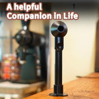 Coffee Scoop with Funnel for Ground Coffee, Protein Powder & Tea, for Reusable K Cup Refiller, 2TBSP Mess-Free, Funnel Design Prevents Spills (Black, 1-Pack)