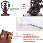 Manual Vintage Style Hand Coffee Grinder, manual coffee grinder with handle,Roller Mill