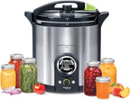 Presto 02152 17-Quart Digital Pressure Canner - Digital Display, Waterbath Capable, 10 Built-In Safety Features, Recipe Book, Stainless Steel