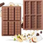 Chocolate Mold, Food-Grade Chocolate Silicone Molds, DIY Chocolate Bar Mold, Chocolate Chip Mold for Stuffed Bar, Premium Candy Bar Mold, Easy to Clean and Reusable