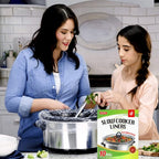 ECOOPTS Slow Cooker Liners Disposable Cooking Bags Small Size Pot Liners Fit 1QT to 3QT Suitable for Oval & Round Pot (10)