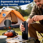Manual Coffee Grinder,Stainless Steel Conical Burr with Adjustable Setting,Double Bearing Positioning for French Press, Drip,Espresso,Hand Coffee Grinder,20g Capacity Suitable for Camping&Office&Gift