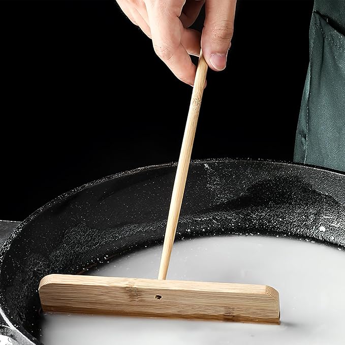 Crepe Kit Pancake Spatula Set, 5pcs Household Cooking Gadget for Traditional Crepe Making, Sturdy Kitchen Tool for Home Use Random Color