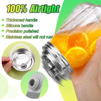 Palksky Mason Jar Pour Spout Lid Stainless Steel, Wide Mouth Pour Spout Flip Cap Lids for Mason Jars, anticracking Leak Proof Seal Cover Airtight for Drinking Salad Dressing & Food Storing(4PCS)