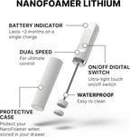 Subminimal Performance Milk Foamer - NanoFoamer Lithium Handheld Frother - Rechargeable, Dual-Speed - Microfoamed Milk in 30sec, Barista-Style Coffee Drinks at Home - White Special Edition