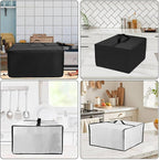 Cover for BLACK+DECKER and KitchenAid 7-8 Cup Food Processor, Heavy Duty Waterproof Dustproof Food Processor Protective Case Cover, Accessories for BLACK+DECKER Food Processors (Gray)