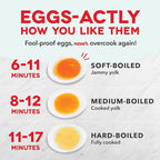 Dash Rapid Egg Cooker - Boiler, Poacher & Steamer - Includes Measuring & Recipe Guide - Dishwasher Safe - BPA Free - Holds 7 Eggs, Lavender