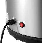 23L/6gal Commercial Rice Warmer with Nonstick Inner Pot and Rice Spoon, Large Capacity Soup Warmer, Stainless Steel Electric Food Warm for Home, Restaurant, Hotel Canteen