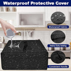Toaster Oven Cover for BLACK+DECKER Crisp 'N Bake Air Fryer Toaster Oven Combo 12 in 1 Convection Oven, Heavy Duty Thickened Cover Waterproof Dust-proof Countertop Oven Case (Black)