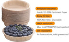Bake Choice 50pcs Paper Mini Tart Pans for Baking, mini pie tins 4Inch Mini Pie Pans, Non-stick, Unbleached, Disposable Quiche Baking Dish,Oven safe, Microwave safe