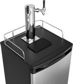 EdgeStar KC2000SSTWIN Full Size Stainless Steel Dual Tap Kegerator & Draft Beer Dispenser - Stainless Steel