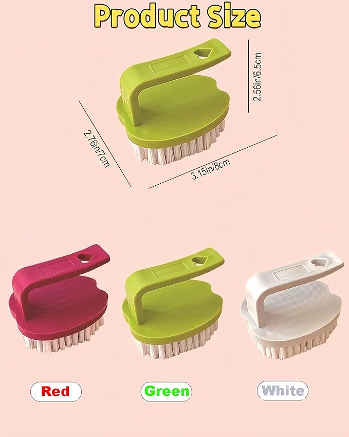 Vegetable Scrubber Brush- 2 Pack Fruit and Vegetable Brushes,Vegetable Brush Scrubber for Food,Veggie Wash Brush with Stiff Bristles Vegetable Cleaner Brush for Fruits,Potatoes,Carrots & More