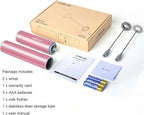 Electric Milk Frother Handheld,Travel Coffee Drink Mixer Batteries Included, 304 Stainless Steel Whisk for latte Cappuccino,Bulletproof Coffee Hot Chocolate,Egg Rose Pink