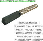 DTAIR W10380496 Carbon Motor Brush Replacement for Whirlpool KitchenAid Stand Mixer W10260958 AP5178083 PS3495098 9706416 (Pack of 2)
