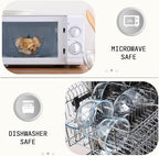 Cuiselect 3pc Glass Mixing Bowls Sets (1.64QT, 1.16QT, 0.85QT), Nesting Mixing Bowls for Cooking Prep, Baking, Storage, Large Salad Bowls Sets-Dishwasher Microwave Freezer Safe