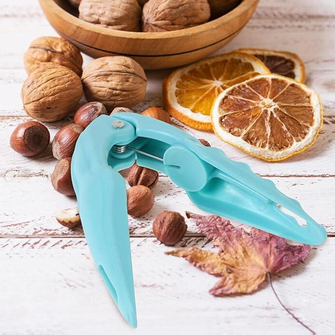 OSALADI Multifunctional Nut Opener and Chestnut Sheller Tool, Blue Nut Cracker Clip for Walnut, Pecan, and Hazelnut Shell Removal, Kitchen Specialty Gadget for Home Cooking