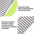 JAYVAR Large Crinkle Cutter French Fry Cutter, Large Wave Slicer Potato Wavy Chopper, Stainless Steel Vegetable Crinkle Cutting Onion Chopping Tool with Handle for Cucumber, Kitchen Dicer Gadgets