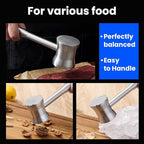 304 Stainless Steel Meat Tenderizer Mallet, Meat Hammer Dishwasher Safe with Storage Bag & Gift Box, Dual Sided Chicken Pounder for Steak, Beef, Poultry, Heavy Duty Kitchen Mallet