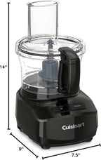 Cuisinart 7-Cup Sleek and Modern Design Food Processor with Two Easy Controls and Universal Blade for Chopping, Mixing, and Dough (Black)