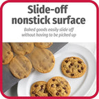 GoodCook AirPerfect Insulated Cookie Sheets Set of 2 Nonstick Carbon Steel Construction Pans for No-Burn Baking with Ergonomic Grip, 16 x 14-Inch, Gray