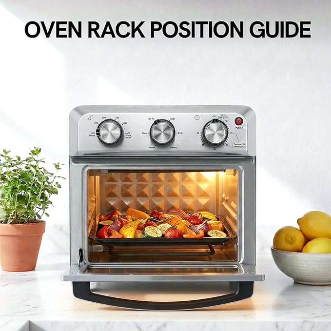 VAL CUCINA Air Fryer Enamel Baking Pan Replacement Parts Compatible with VCO12TM Air Fryer Toaster Oven (Enamel Baking Pan)