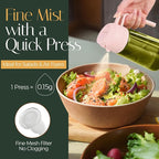 YARRAMATE 16oz/470ml Light-Blocking Dark Oil Sprayer for Cooking, 2 in 1 Olive Oil Dispenser Bottle for Kitchen, Dark Green Glass Oil Bottle, Food-Grade Oil Mister for Air Fryer, BBQ (PeachPink)