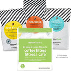 Amazon Basics Number 4 Cone Coffee Filters for 8-12 Cup Coffee Makers, White, 100 Count (Pack of 2)