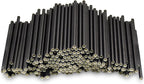 Short Paper Straws Bulk 5.5 inch - 500 ct. Disposable Black Paper Drinking Straw, Sip Stirrers for Cocktail, Coffee and Short Drinks