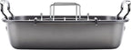Circulon Nonstick Roasting Pan/Roaster with Rack - 17 Inch x 13 Inch,Gray,(Pack of 3)