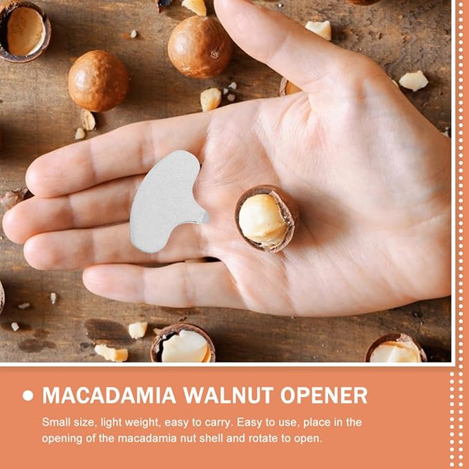 SECFOU 100pcs Portable Macadamia Nut Crackers Manual Iron Nut Sheller Chestnut Cutter Tool for Walnut Hazelnut Opener Kitchen Specialty Gadgets