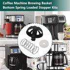 Coffee Machine Brewing Basket Bottom Spring Loaded Stopper Kits for Coffee Makers Brew Basket, Replacement for Mr. Coffee Hamilton Coffee Machine Accessory 990117900 990237500